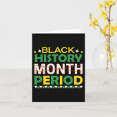 Carte Histoire des Noirs Mois Période Histoire des Noirs (Fleur jaune)