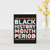 Carte Histoire des Noirs Période Histoire des Noirs Mois (Fleur jaune)