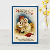 Carte Histoire d'Halloween (Fleur jaune)