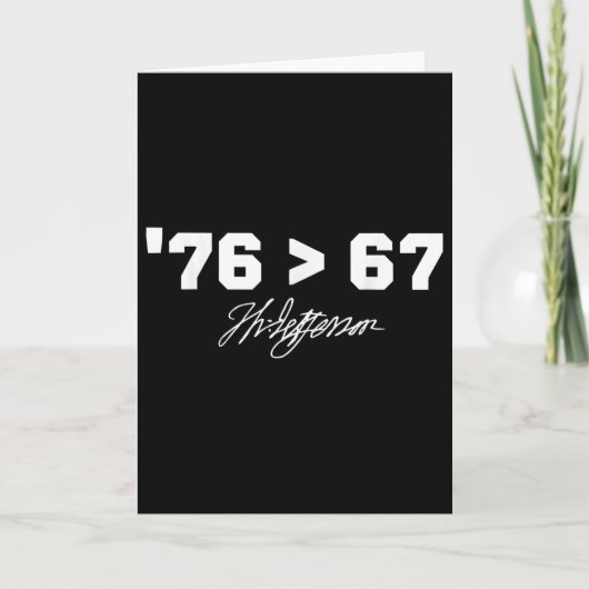 Carte Histoire drôle 76 67 Thomas Jefferson Six Sept Mem (Devant)