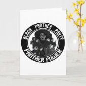 Carte Histoire noire Parti Panthère Afro Droits Civiques (Fleur jaune)