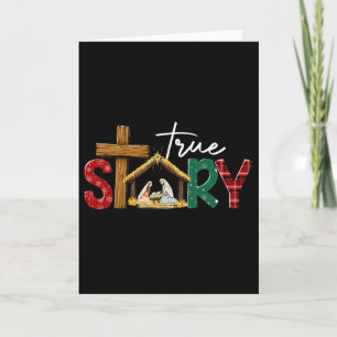 Carte Histoire vraie Nativité Noël Jésus Xmas Catholique