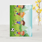 Carte Histoires inspirées du soccer pour enfants (Fleur jaune)