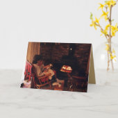 Carte Histoires Lecture au coin du feu (Fleur jaune)