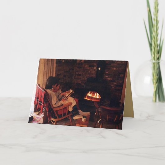 Carte Histoires Lecture au coin du feu (Devant)