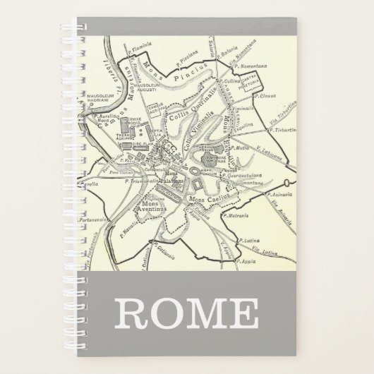 Carte historique de la ville de Rome (Devant)