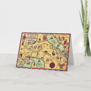 Carte historique de Williamsburg
