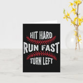 Carte Hit Hard Run Fast Turn Left Drôle Lecteur de vente (Fleur jaune)