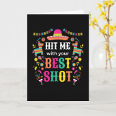 Carte Hit Me Pinata Birthday (Fleur jaune)