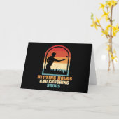 Carte Hitting Holes and Crushing Souls Funny Cornhole (Fleur jaune)