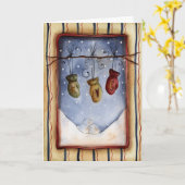 Carte Hiver (Fleur jaune)