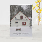 Carte Hiver à Berlin (Fleur jaune)