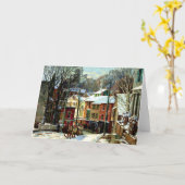 Carte Hiver à Gloucester, le Massachusetts (Fleur jaune)