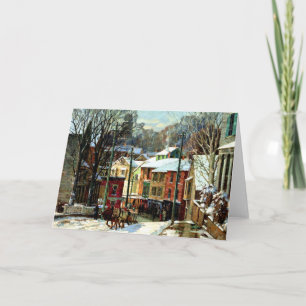 Carte Hiver à Gloucester, le Massachusetts