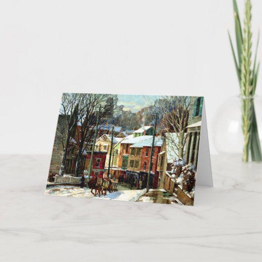 Carte Hiver à Gloucester, le Massachusetts (Devant)