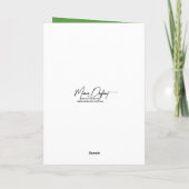 Carte Hiver à quatre feuilles de la Saint-Patrick (Dos)