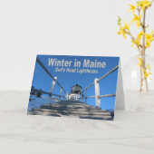 Carte Hiver dans le Maine (Fleur jaune)