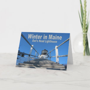 Carte Hiver dans le Maine