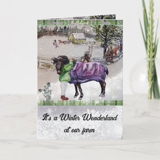 Carte hiver dans les fermes de thistlebrook (Devant)