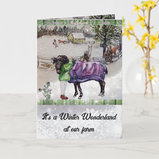 Carte hiver dans les fermes de thistlebrook (Fleur jaune)