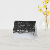 Carte Hiver dans Woodway (Fleur jaune)