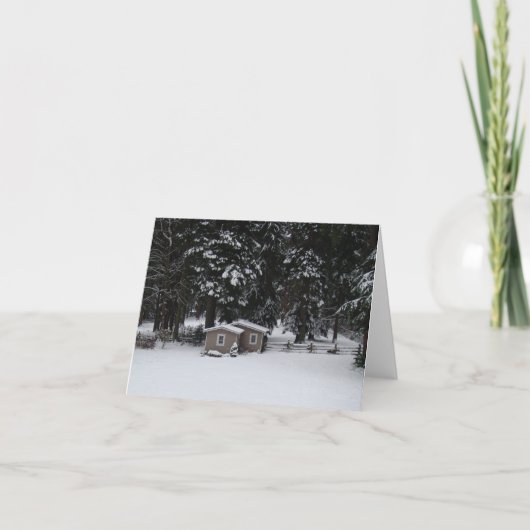 Carte Hiver dans Woodway (Devant)