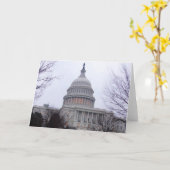 Carte hiver de la colline capitol (Fleur jaune)