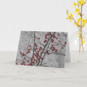 Carte Hiver de NYC (Fleur jaune)