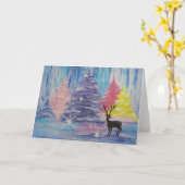 Carte Hiver givré (Fleur jaune)