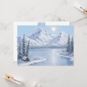 Carte Hiver glacial (Devant/Arrière en situation)