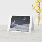 Carte Hiver Moonshadows (Fleur jaune)