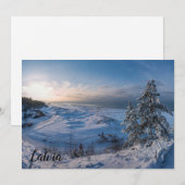 Carte Hiver neigeux Côte balte (Devant / Derrière)