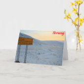 Carte hiver norvégien (Fleur jaune)