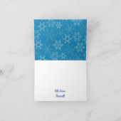 Carte Hiver Onederland Flocon de neige 1ère fête d'anniv (Intérieur)