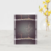 Carte hiver trees at Dawn Notecard (Fleur jaune)