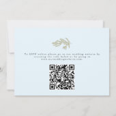 Carte Hivernage Botanique QR Code Repas Mariage RSVP (Dos)
