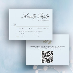 Carte Hivernage Botanique QR Code Repas Mariage RSVP