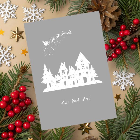Carte Ho-Ho-Ho Christmas Holiday Card