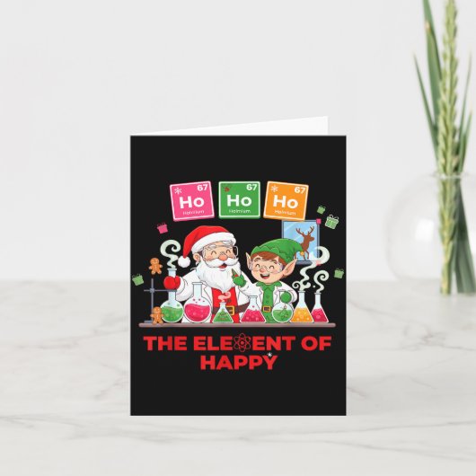 Carte Ho Ho Ho Holmium Chemistry Element 67 Meme Of Peri (Devant)