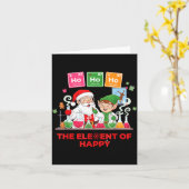 Carte Ho Ho Ho Holmium Chemistry Element 67 Meme Of Peri (Fleur jaune)