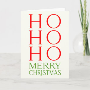 Carte Ho Ho Ho Joyeux Noël
