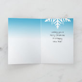 Carte Ho Ho Ho Joyeux Noël Père Noël et Elf (Intérieur)