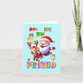 Carte Ho Ho Ho Mon Cher Ami (Devant)