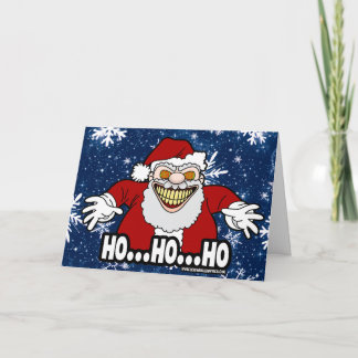 Carte HO HO HO ! Passez un Noël peu effrayant