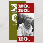 Carte Ho. Ho. Ho. Photocarte (Devant / Derrière)