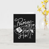 Carte Ho Ho Ho Prosecco Christmas Tee Funny Wine Lover H (Fleur jaune)