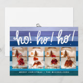 Carte HO HO Joyeux Noël Ajouter Photos (Devant / Derrière)