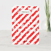 Carte Ho Ho Joyeux Noël Père Noël mignonne Snowman (Dos)