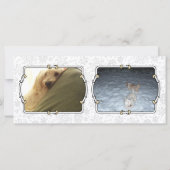 Carte Ho Ho Joyeux Noël Père Noël mignonne Snowman (Dos)