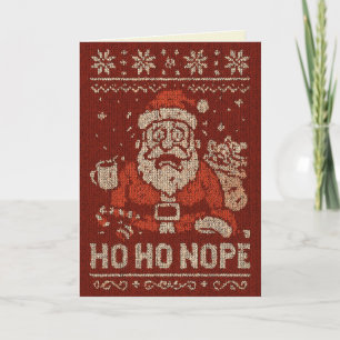 Carte Ho Ho NON Noël